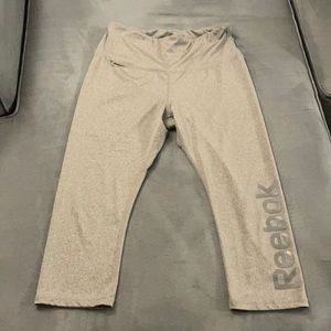 Reebok Gray Crop Leggings